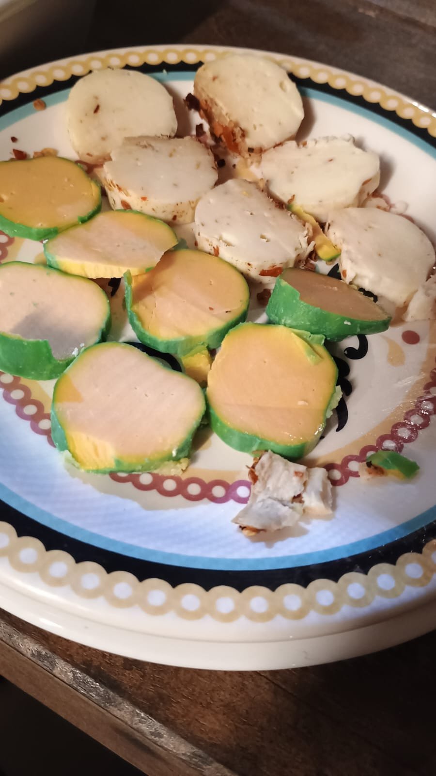 Queijo coalho e legumes regionais