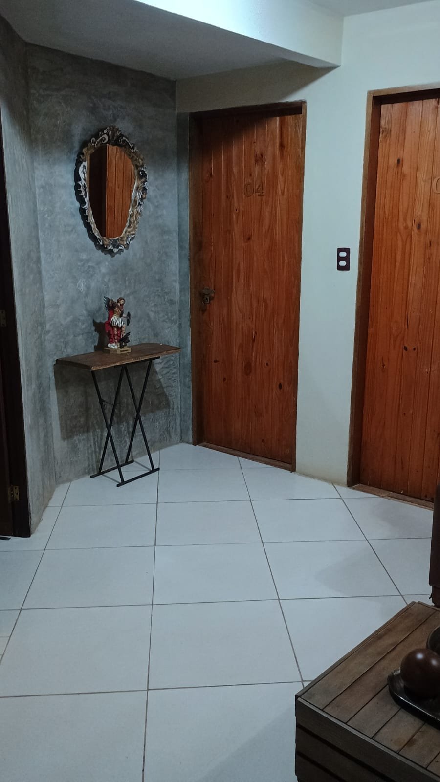 Hall interno da pousada